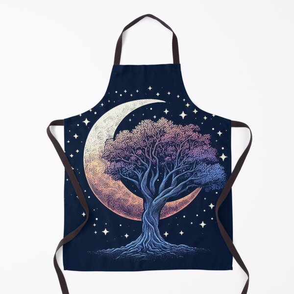 Item preview, Crescent moon and tree. designed and sold by growing-mom.