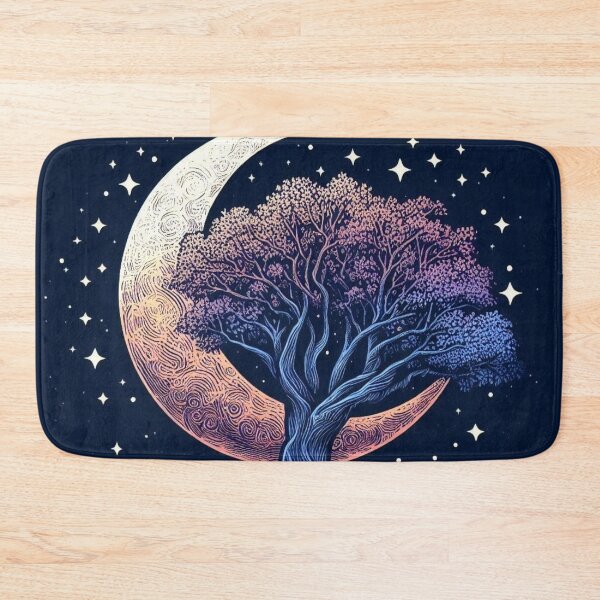 Item preview, Crescent moon and tree. designed and sold by growing-mom.