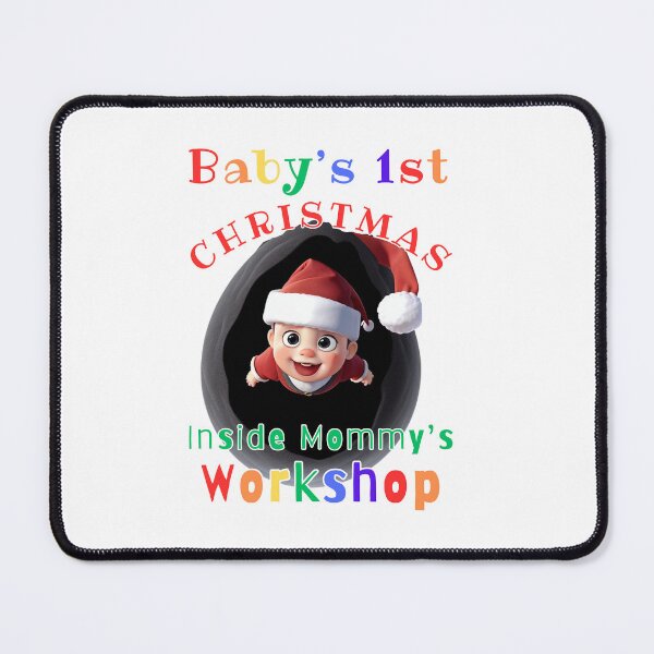 Item preview, Baby's 1st Christmas Inside Mommy's Workshop Var. 3 designed and sold by TugForkFinds.