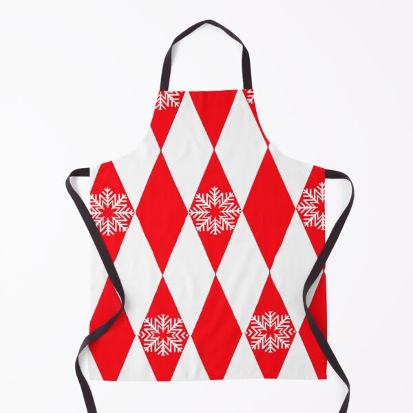 Item preview, Snowflake red and white diamond pattern designed and sold by Artistkhg.