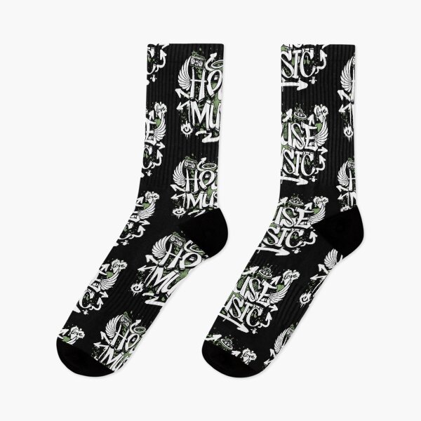 Item preview, HOUSE MUSIC  - Graffiti Steez (White/army green) designed and sold by Discothreadz.