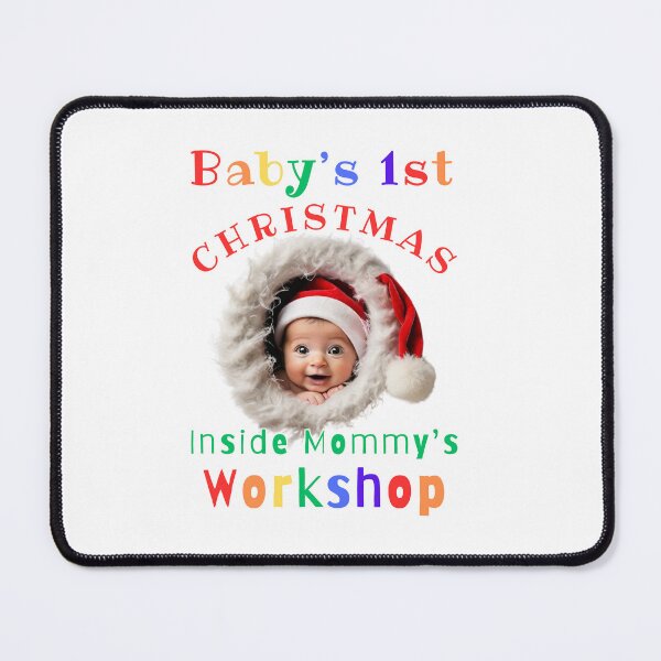 Item preview, Baby's 1st Christmas Inside Mommy's Workshop Var. 4 designed and sold by TugForkFinds.