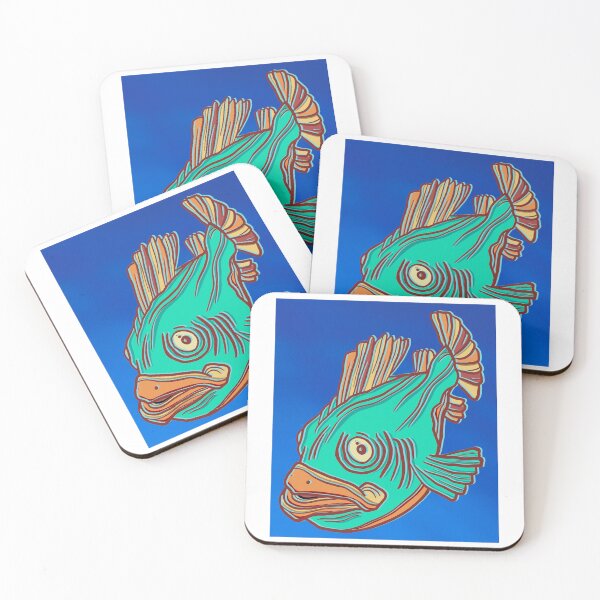 Item preview, Teal Cartoon Fish designed and sold by DaveDanchuk.