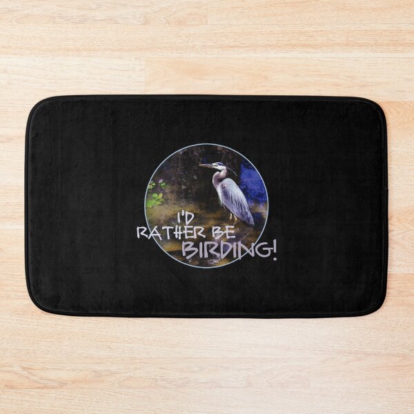Item preview, I'd Rather Be Birding: Great Blue Heron designed and sold by AvocaSpring.