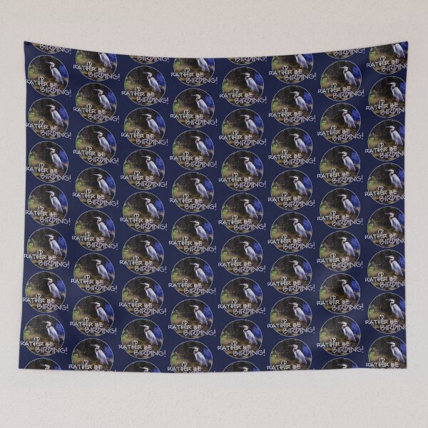 Item preview, I'd Rather Be Birding: Great Blue Heron designed and sold by AvocaSpring.