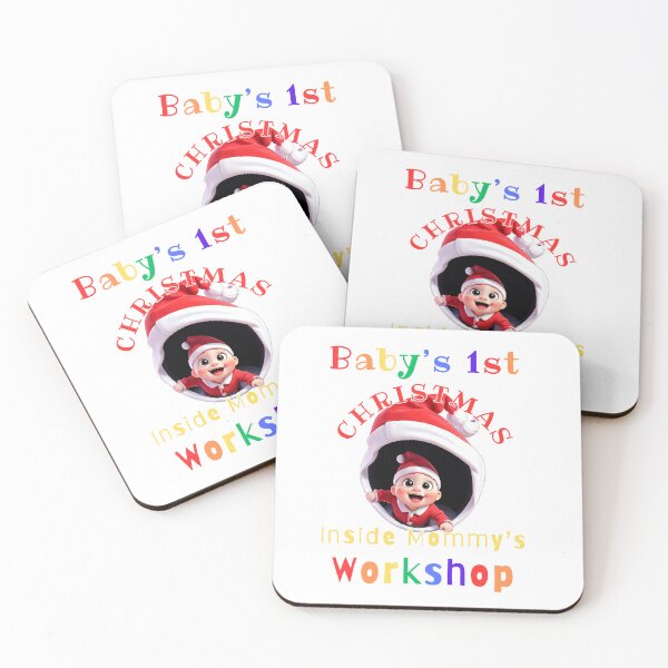 Item preview, Baby's 1st Christmas Inside Mommy's Workshop Var. 1 designed and sold by TugForkFinds.