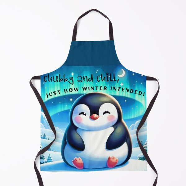 Item preview, Chubby Penguin Winter Bliss - Cute Arctic Chill Art designed and sold by gleefulme.