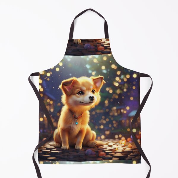 Item preview, Fantasy Art Cute Dog with Bokeh and Isometric Style designed and sold by Sadia Jannat.