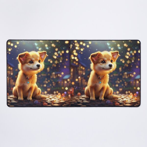 Item preview, Fantasy Art Cute Dog with Bokeh and Isometric Style designed and sold by Sadia Jannat.