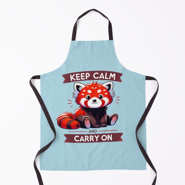 Item preview, "Keep Calm and Carry On" Red Panda Sitting designed and sold by luvablelifeform.