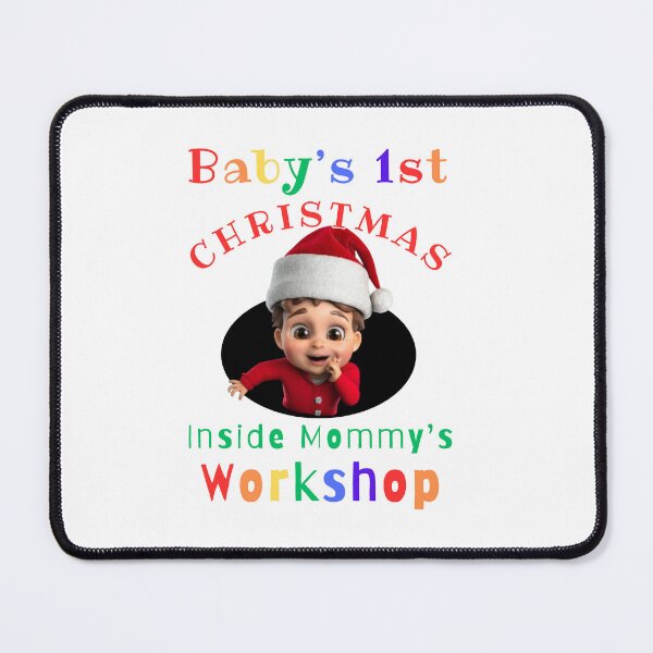 Item preview, Baby's 1st Christmas Inside Mommy's Workshop Var. 8 designed and sold by TugForkFinds.