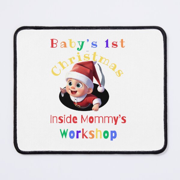 Item preview, Baby's 1st Christmas Inside Mommy's Workshop Var. 9 designed and sold by TugForkFinds.