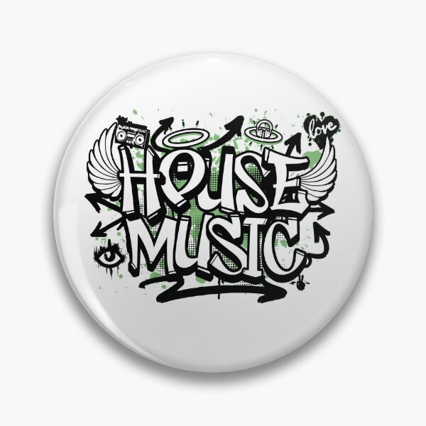 Item preview, HOUSE MUSIC  - Graffiti Steez (black/green) designed and sold by Discothreadz.