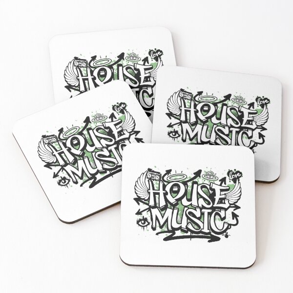 Item preview, HOUSE MUSIC  - Graffiti Steez (black/green) designed and sold by Discothreadz.