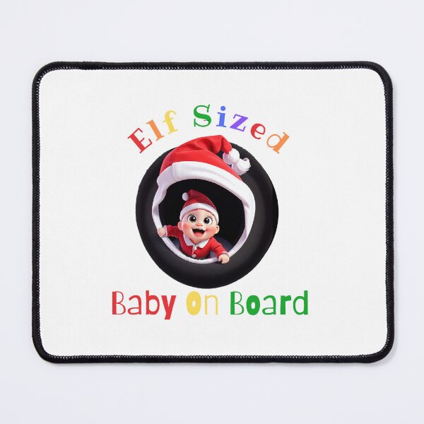 Item preview, Elf Sized Baby On Board Var. 1 designed and sold by TugForkFinds.