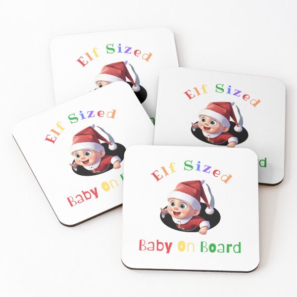 Item preview, Elf Sized Baby On Board Var. 2 designed and sold by TugForkFinds.