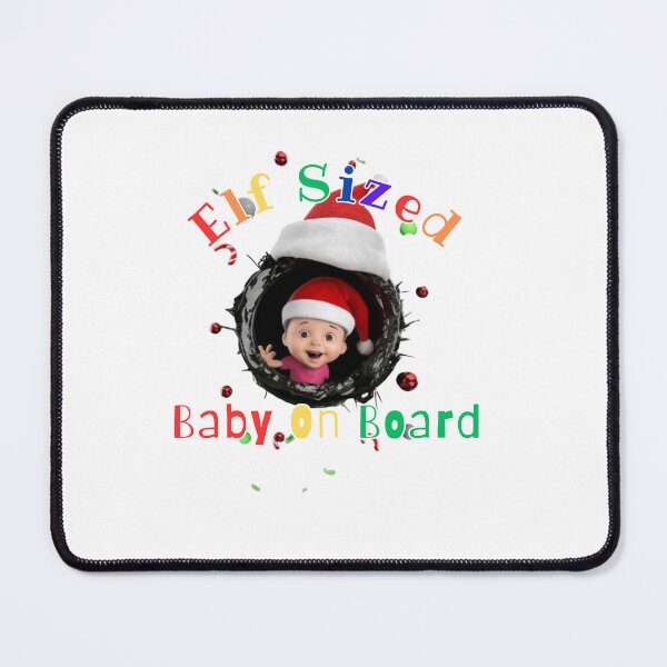 Item preview, Elf Sized Baby On Board Var. 5 designed and sold by TugForkFinds.