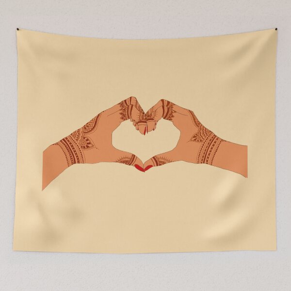 Item preview, Henna Heart Hand designed and sold by MysteriousOrch.