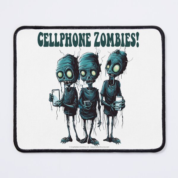 Item preview, Cell Phone Zombies - Green Trio - For Light Backgrounds designed and sold by The Imagination Source™.