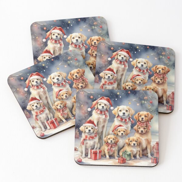 Item preview, Jolly Christmas Dog Gathering designed and sold by Sadia  Jannat.