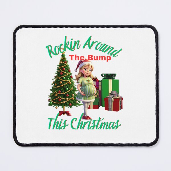 Item preview, Rockin Around The Bump This Christmas Var. 2 designed and sold by TugForkFinds.