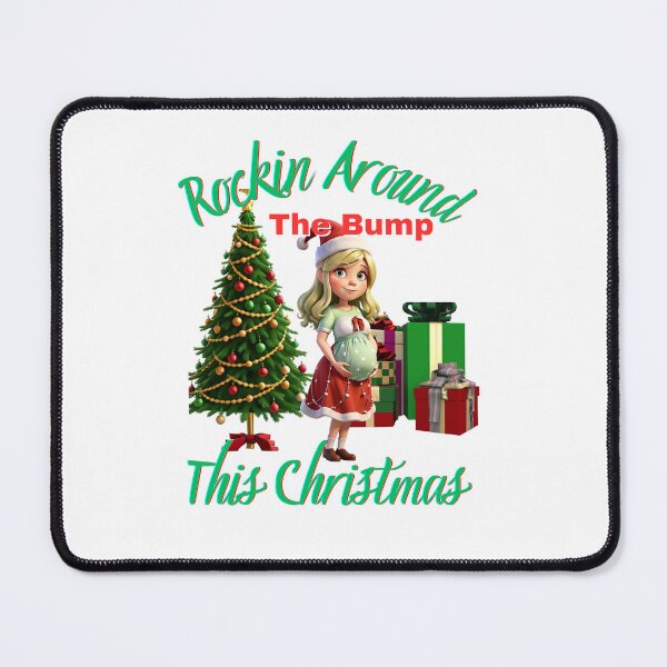 Item preview, Rockin Around The Bump This Christmas Var. 3 designed and sold by TugForkFinds.