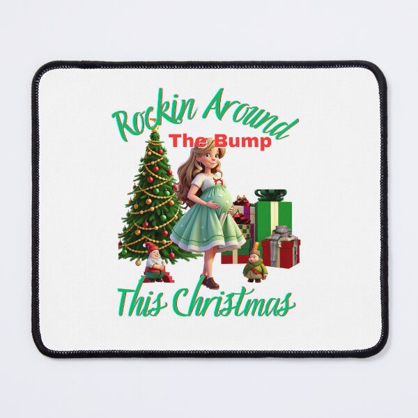Item preview, Rockin Around The Bump This Christmas Var. 9 designed and sold by TugForkFinds.