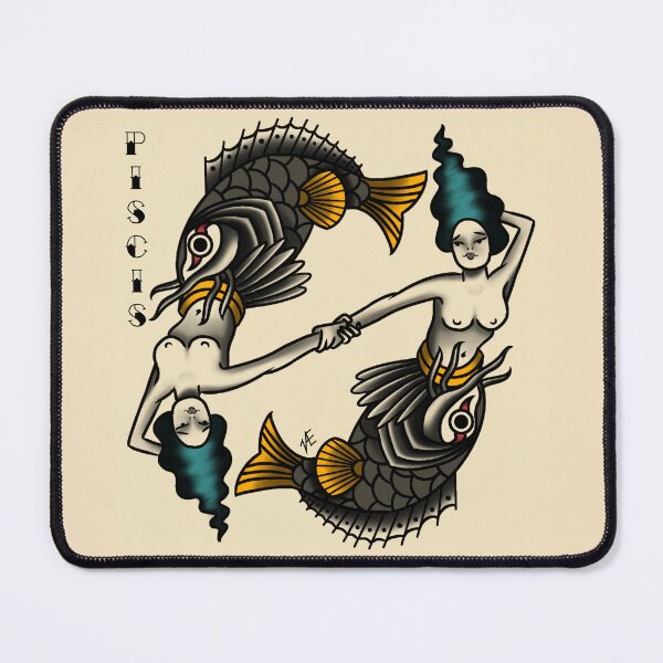 Item preview, Pisces zodiac sign tattoo designed and sold by Valentina Rojas Márquez.