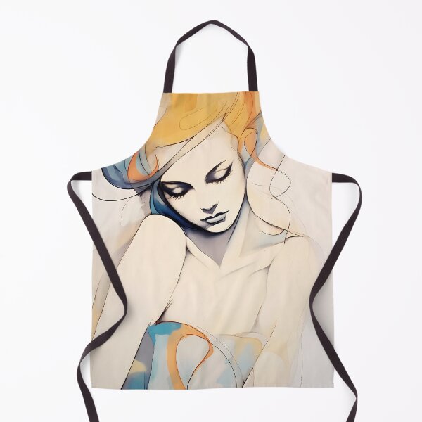 Item preview, Abstract sketch of woman blushing - style 2 designed and sold by UmagineArts.