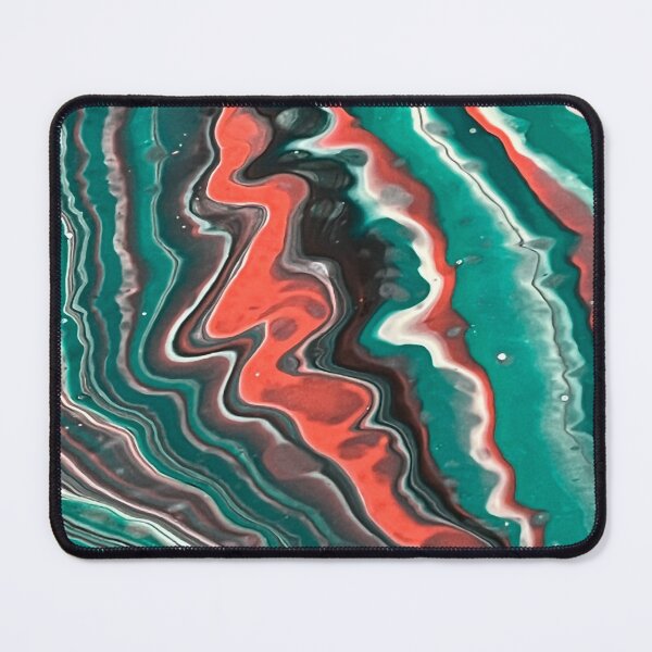 Item preview, Red and green waves designed and sold by Hmelliger.