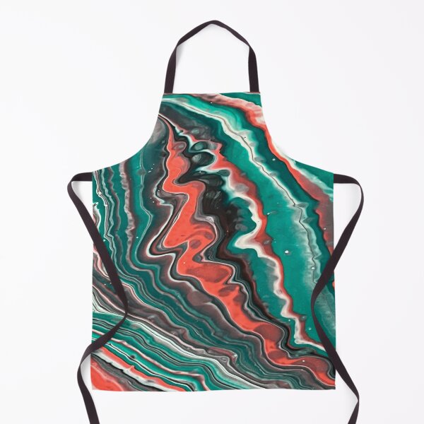 Item preview, Red and green waves designed and sold by Hmelliger.