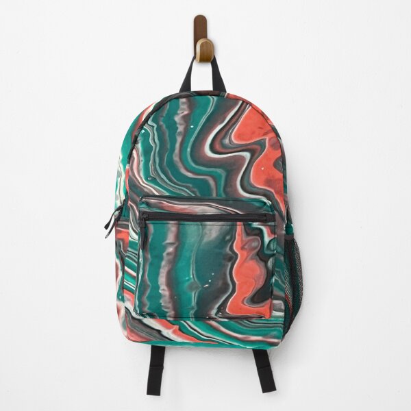 Item preview, Red and green waves designed and sold by Hmelliger.