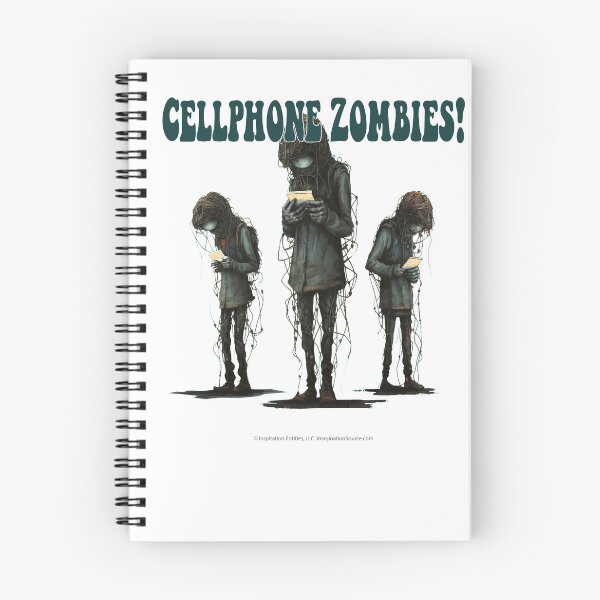 Item preview, Cell Phone Zombies Who Are Yellow & Hairy - For Light Backgrounds designed and sold by The Imagination Source™.