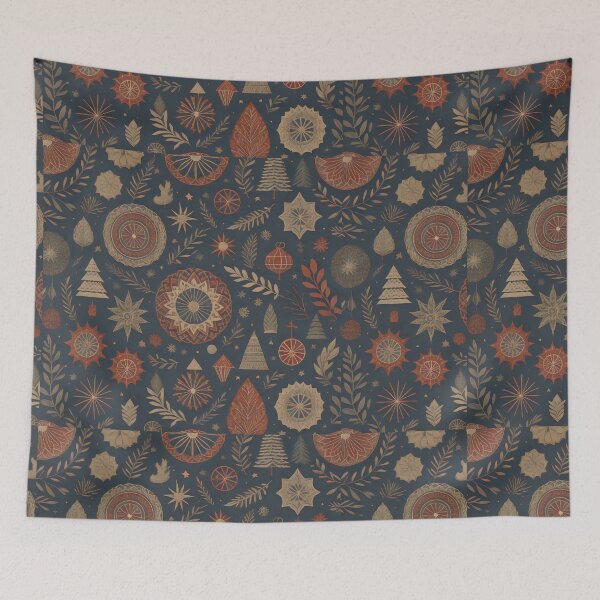 Item preview, CHRISTMAS FOLKLORISTIC PATTERN, VINTAGE ELEGANT GIFT designed and sold by Meandmyshop.
