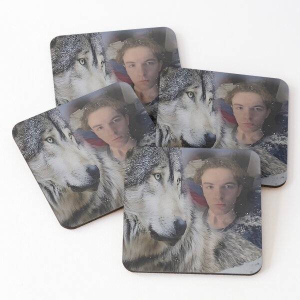 Item preview, Majestic Wolf Looks at Majestic Man designed and sold by lordisofjhoalt.