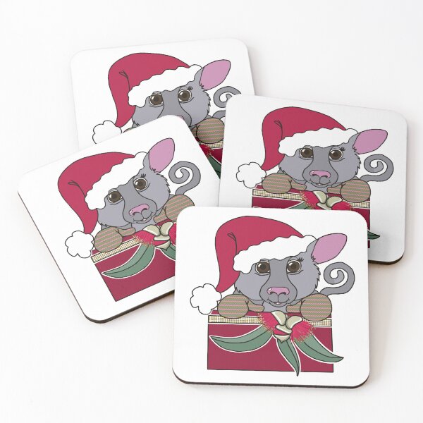 Item preview, "Ringtail Possum Santa" 1 | Aussie Christmas designed and sold by LiseHoltArt.