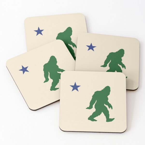 Item preview, Old Maine Flag with Big Foot designed and sold by Gloomlight.
