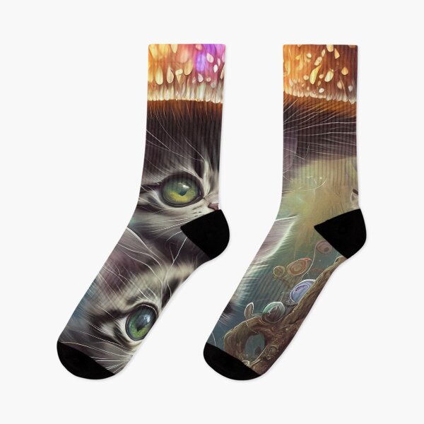 Item preview, cute cats, ayahuasca, spiritual, psychedelic kitten, gift for mum  designed and sold by KreativeSouls.