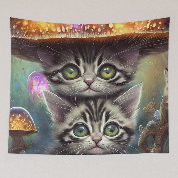 Item preview, lindos gatos, ayahuasca, espiritual, gatito psicodélico, regalo para mamá designed and sold by KreativeSouls.