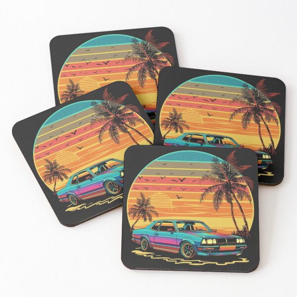 Item preview, 1980's Retro Neon Beach, Sun, Palms and Muscle designed and sold by CraftedRealm.