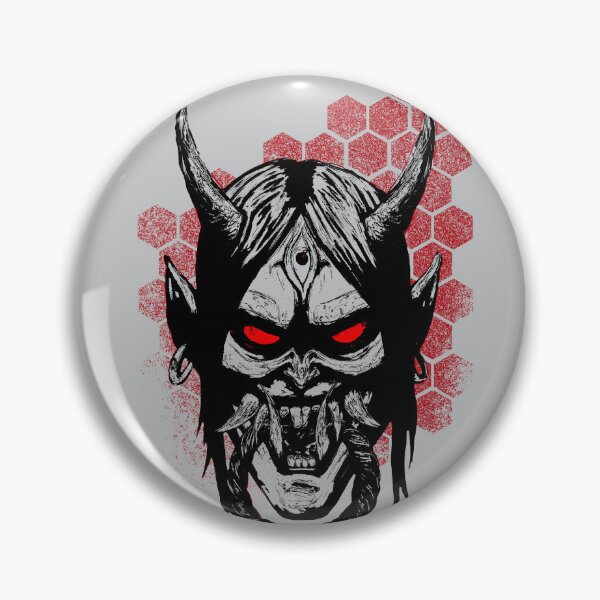 Item preview, Hannya Mask 380 - Variant - Black & White No Fill designed and sold by patricioguerra.