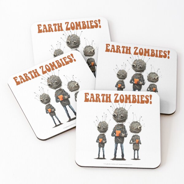 Item preview, Earth Zombies With Orange Pads - For Light Backgrounds designed and sold by The Imagination Source™.