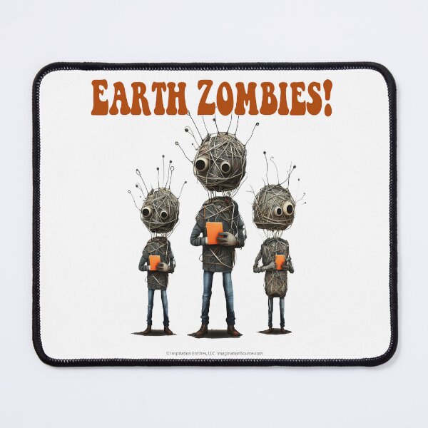 Item preview, Earth Zombies With Orange Pads - For Light Backgrounds designed and sold by The Imagination Source™.