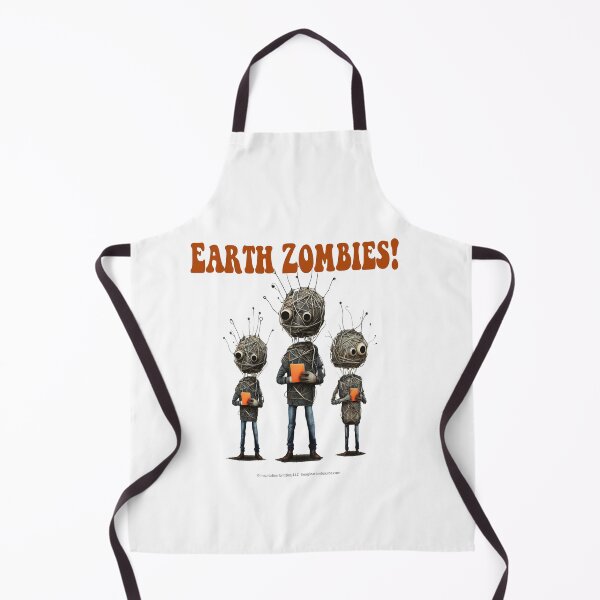 Item preview, Earth Zombies With Orange Pads - For Light Backgrounds designed and sold by The Imagination Source™.