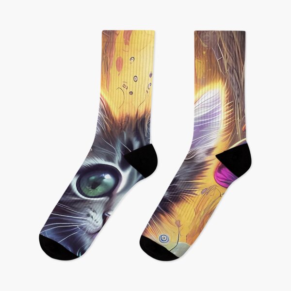 Item preview, cute cats, ayahuasca, spiritual, psychedelic kitten, gift for mum  designed and sold by KreativeSouls.