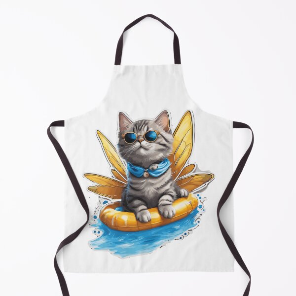 Item preview, Fairy Cat in a Pool Floatie designed and sold by FaerieFusion.