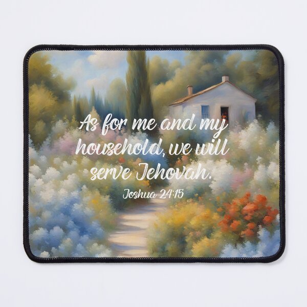 Item preview, Joshua 24:15 (House & Garden 2) designed and sold by Paper Bee Gift Shop.