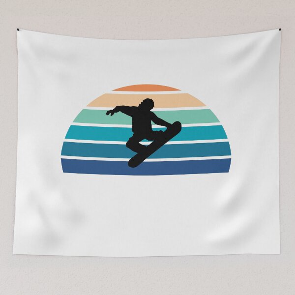 Item preview, Sunset Retro Snowboarder Design designed and sold by zaliasdesigns.