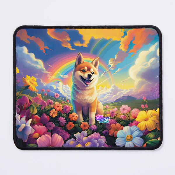 Item preview, Whimsical Y2K Rainbow Shiba Inu Collection: Magical Shirts, Stickers, and More! designed and sold by ChromaKins.