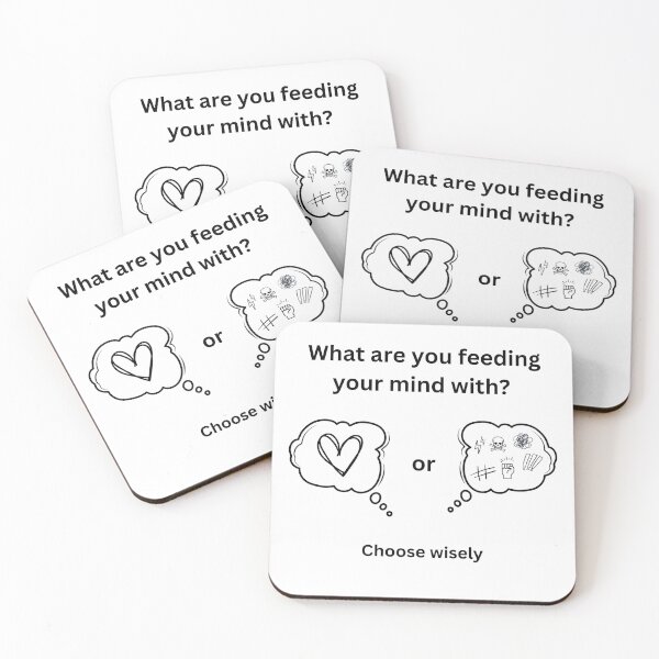 Item preview, What are you feeding your mind with? Love or hate? Choose wisely designed and sold by GRINspiration.
